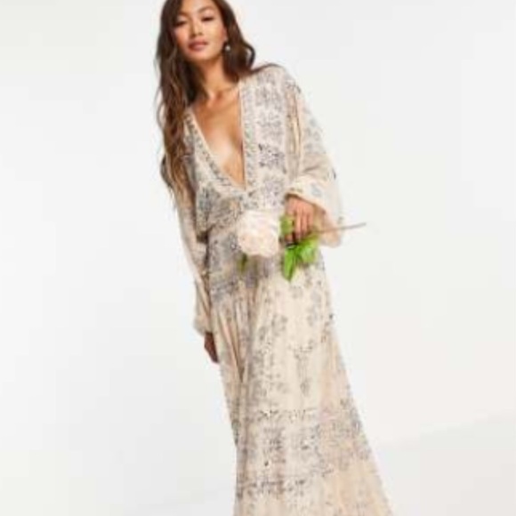 ASOS Audrey Scatter Sequin Bridal Dress - Picture 1 of 5